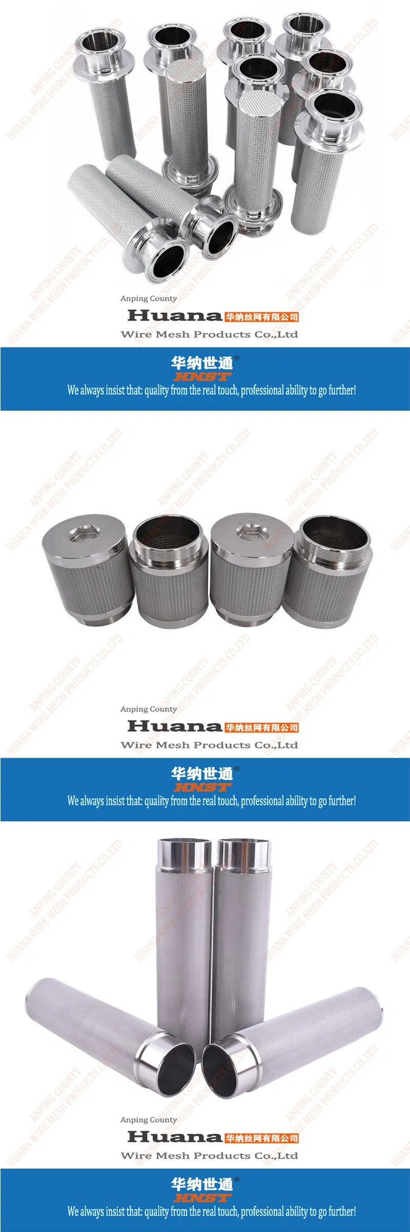 Customized SS304 Stainless Steel Sintered 316 Gas Filter Tube