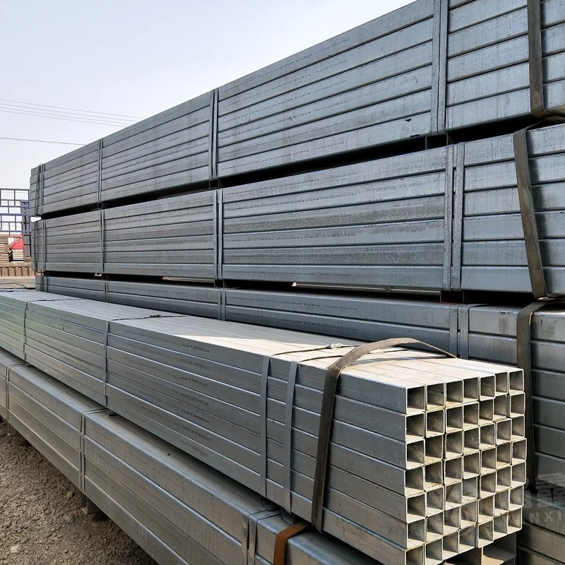 China Ms Hollow Section Hot Dipped Galvanized Square Tube Rectangular Steel Pipe