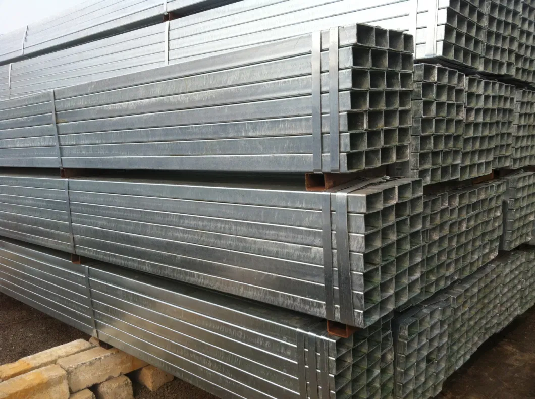 Gi Tube &amp; Galvanized Steel Pipe 4X4 Galvanized Square Pipe