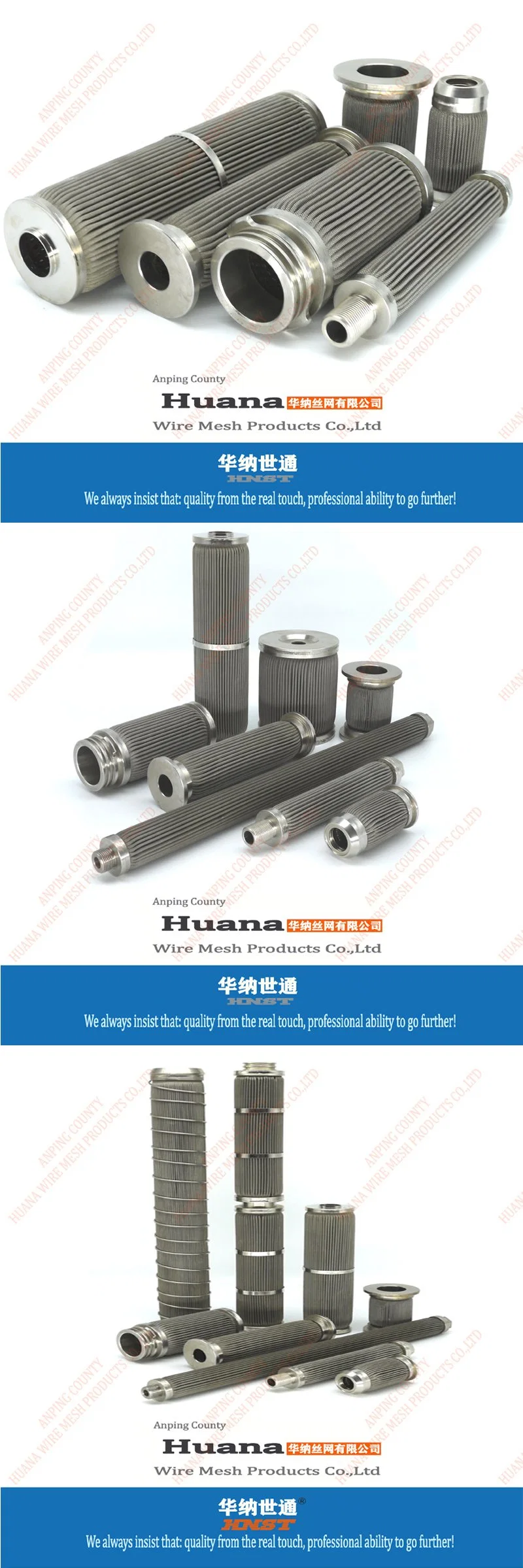 Stainless Steel Filter Wire Mesh Screen Tube Punching SUS 304 Filter Tube for Chemical Industry