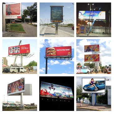 Advertising Player Double Sided Steel Outdoor Billboard Structure