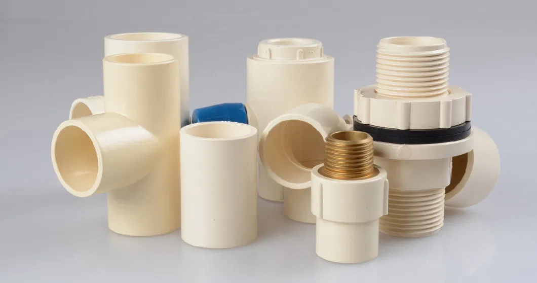 Hot Water Supply / Fire Pipe System Chlorinated Polyvinyl Chloride CPVC Plastic Pipe Fitting Coupler Elbow Tee