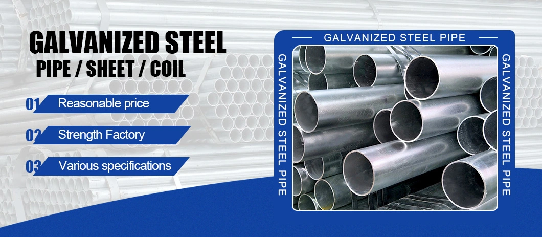 Pre Galvanized Mild Steel Square and Rectangular Hollow Sections Tube