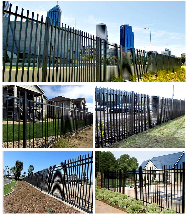 Powder Coated Tubular Steel Fence