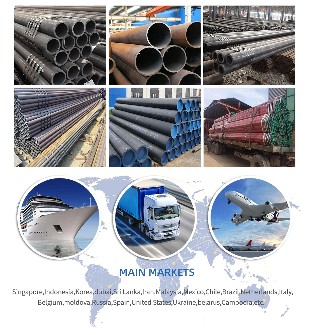 Straight Seam Welded Pipe Seamless Welded ERW SSAW Electric Welded Straight Seam Pipe 1.25 Inch Steel Pipes and Tubes