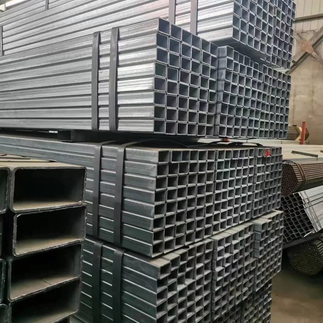 China Factory Square and Rectangular Hollow Section Iron Steel Tube Shs Rhs Steel Profiles Cold Rolled Steel Carbon Square Metal Tubes