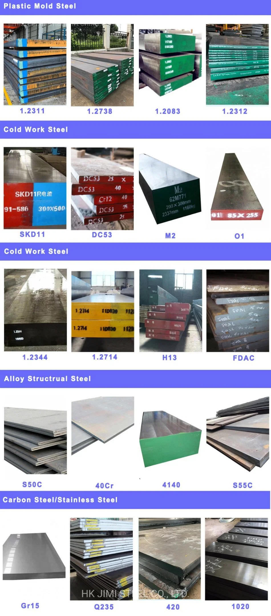 Flat/Round Bar 1.7225 SAE4140 Scm440 42CrMo Grade Tool Steel Structural Alloy Steel Sheet Plate Wholesale Stainless Steel Pipe