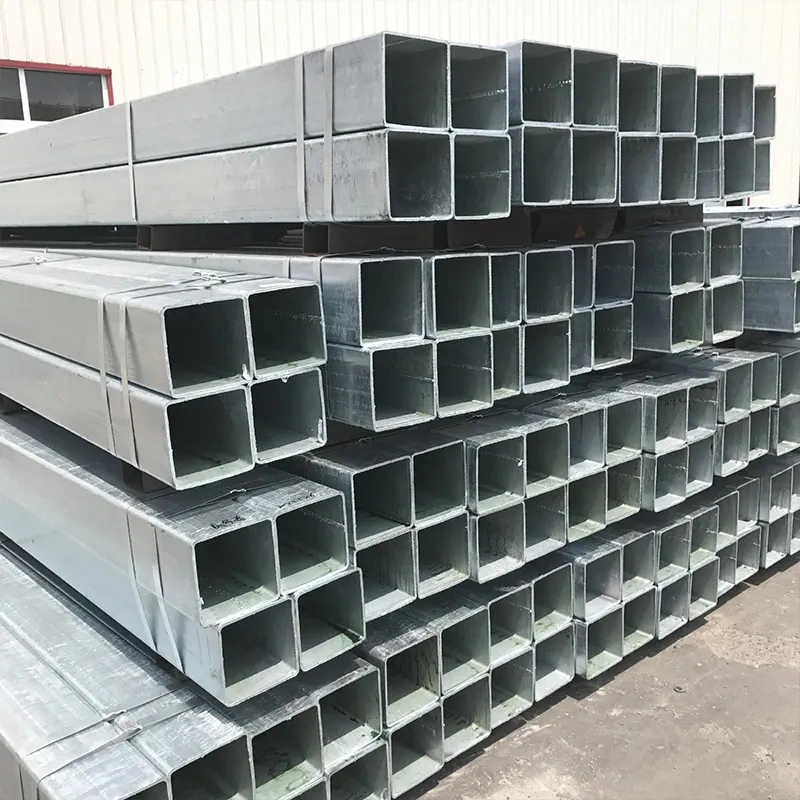 Hot DIP Galvanized Square Steel Pipe and Tube 10X20 20X40 Galvanized Rectangular Tube