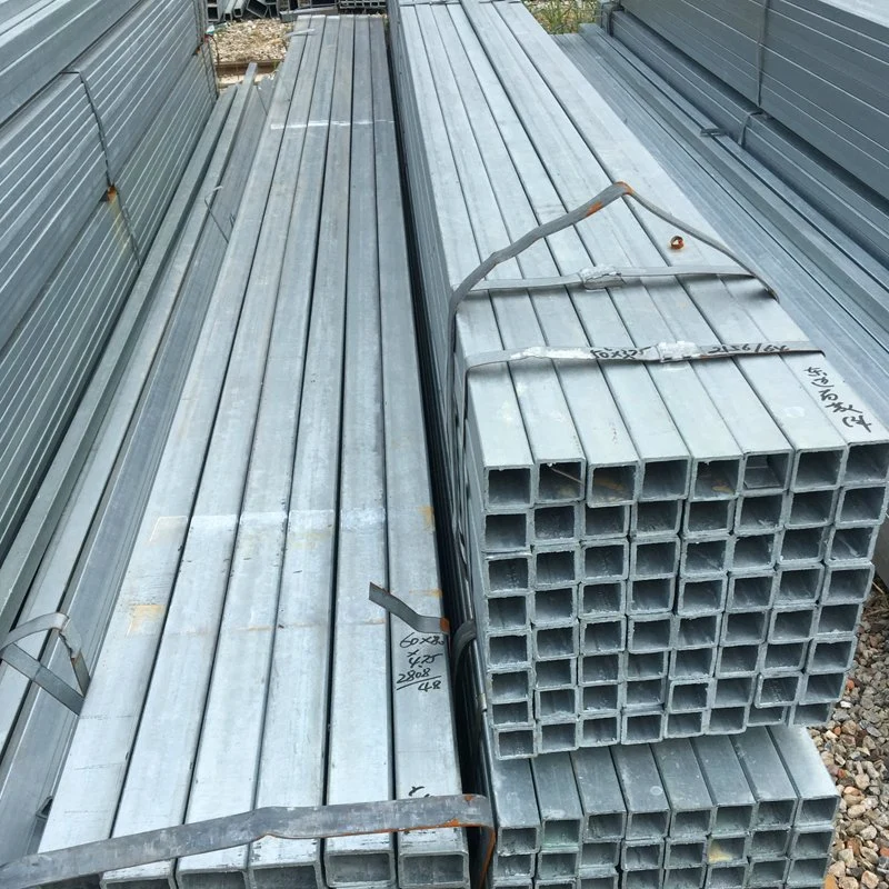 China Ms Hollow Section Hot Dipped Galvanized Square Tube Rectangular Steel Pipe