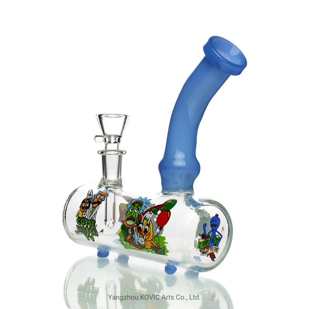 China Wholesale 7&quot; Tank Ricky Water Pipe with 14mm Male Bowl Hookah Grinder Oil Burner Pipe