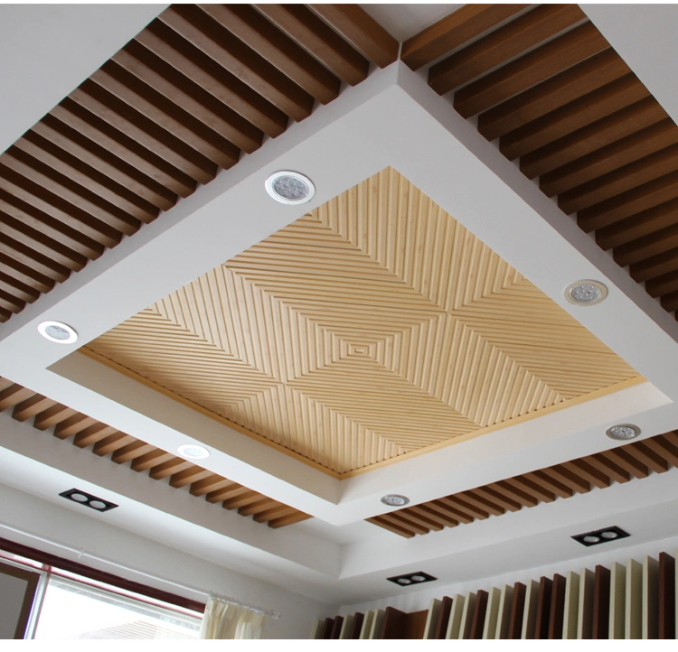 Easy to Install Indoor Decorative WPC Timber Tube/Wood Plastic Composite Timber Square Tube