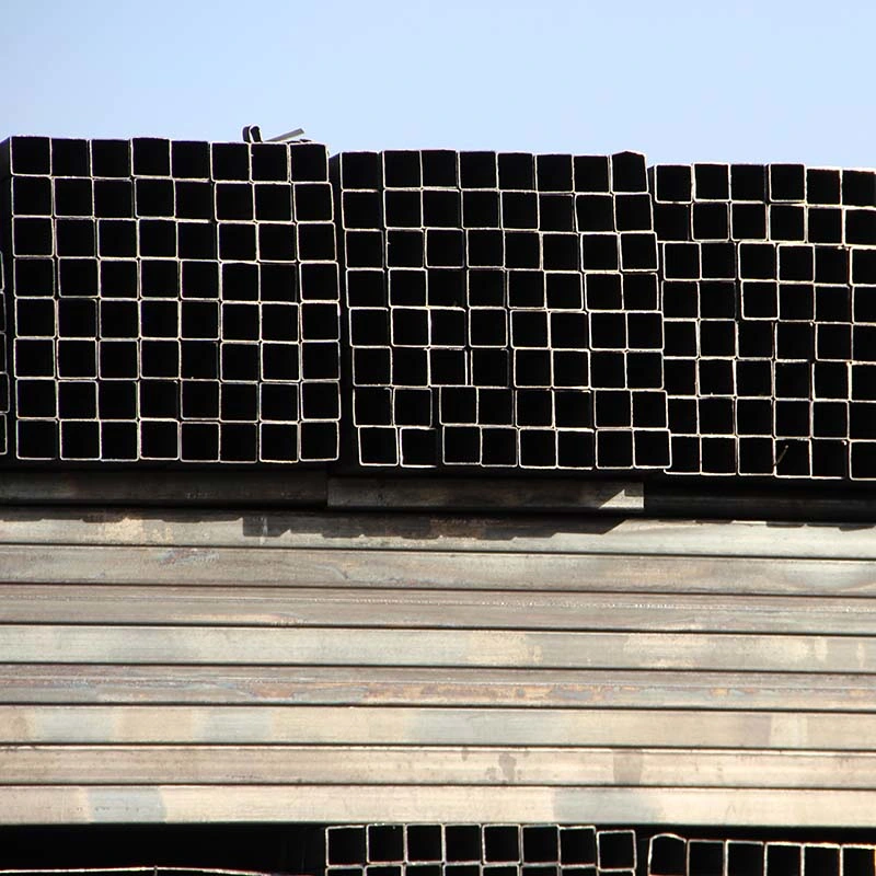 Good Carbon Steel Rectangular Tube Black Welded Pipe Price Square Hollow Section