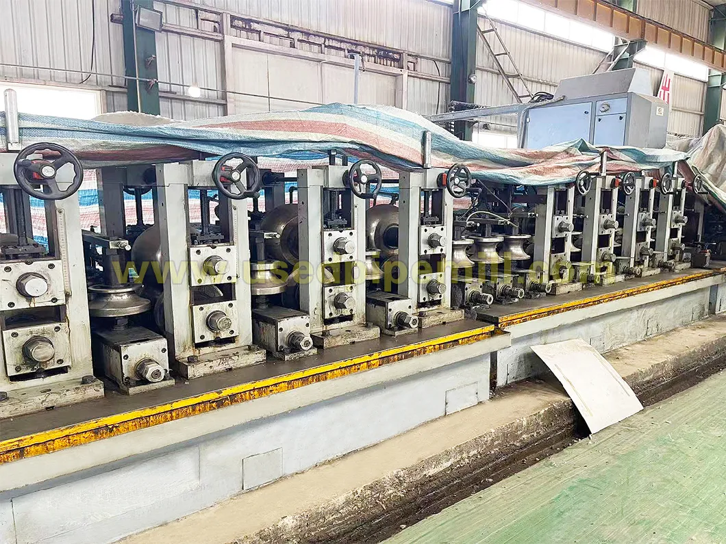 Used Straight Seam Welded Tube Mill 150*150 with Direct Forms to Square Technology ERW