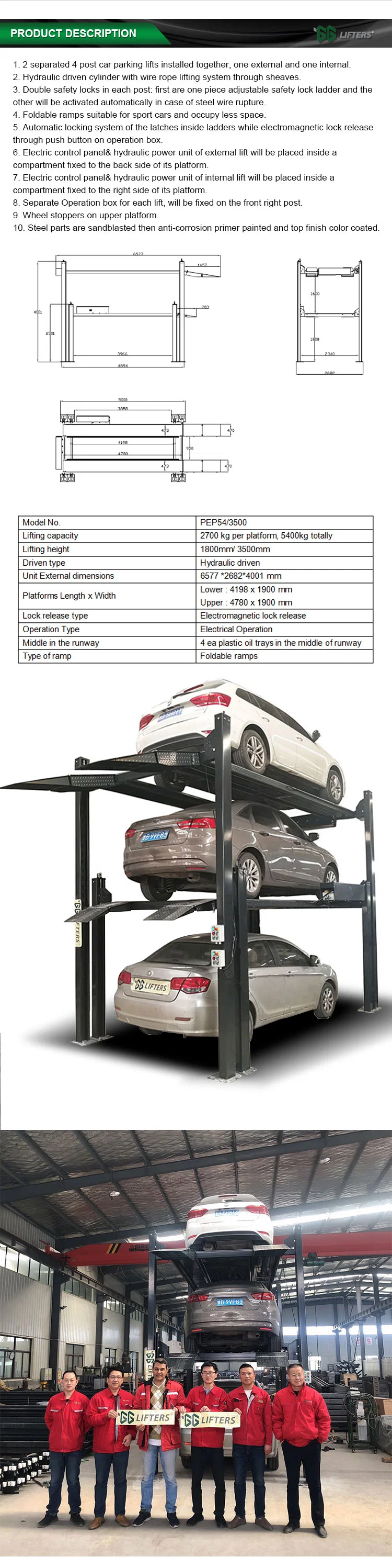 CE certified stock cars 3 levels