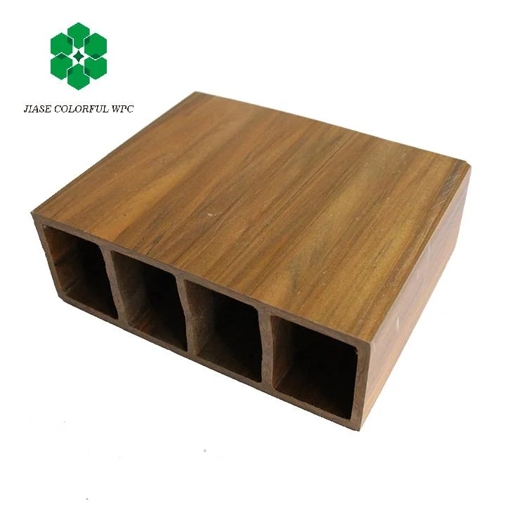 Wood and Plastic Composite Hollow Square PVC Tube for Office Partition