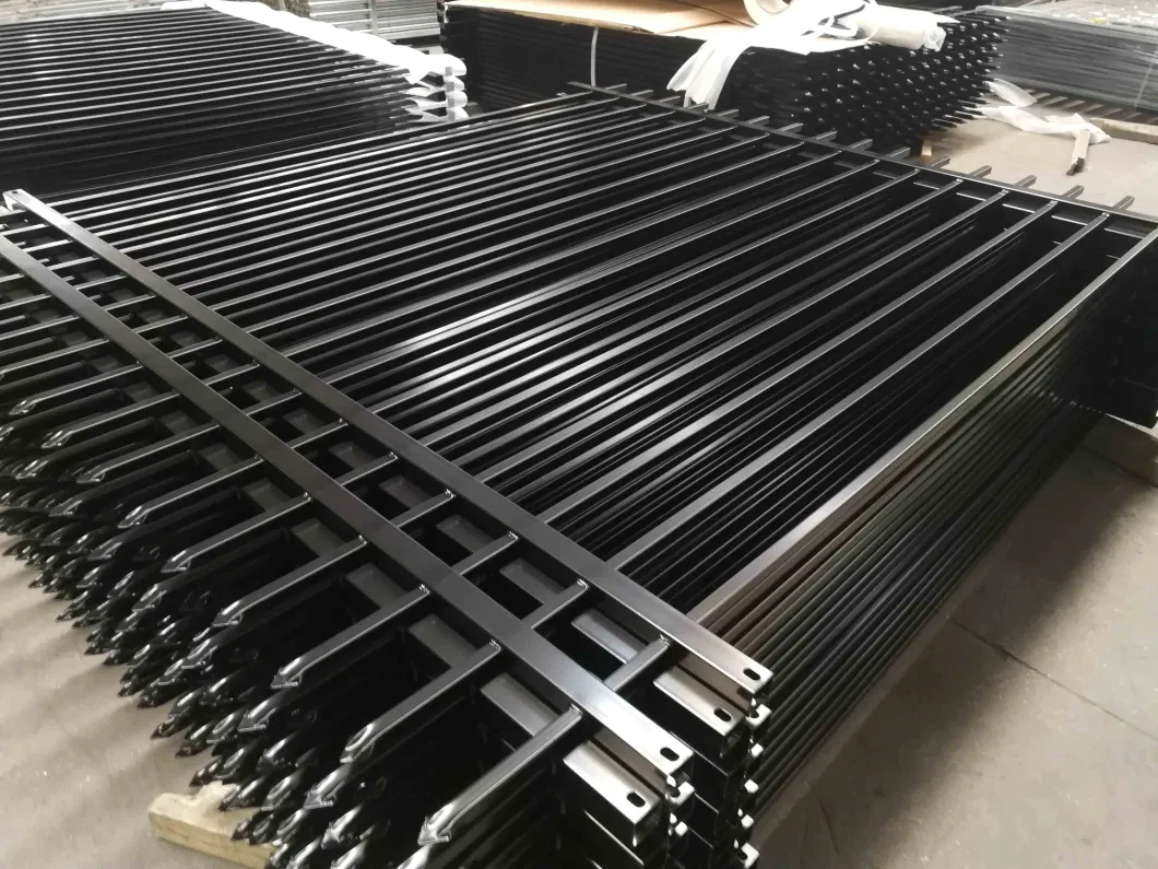 Square Tube Power Coated Galvanized Steel Iron Fence