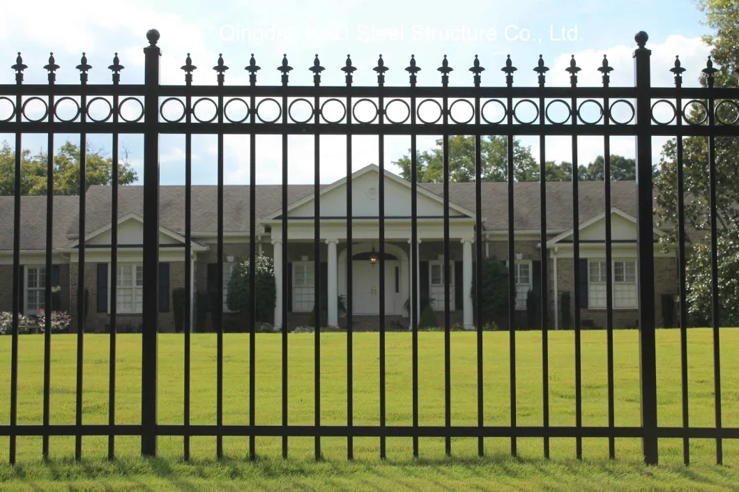 Square Tube Spraying Wrought Iron Fence for Outdoor and Indoor (KXD-IF40)