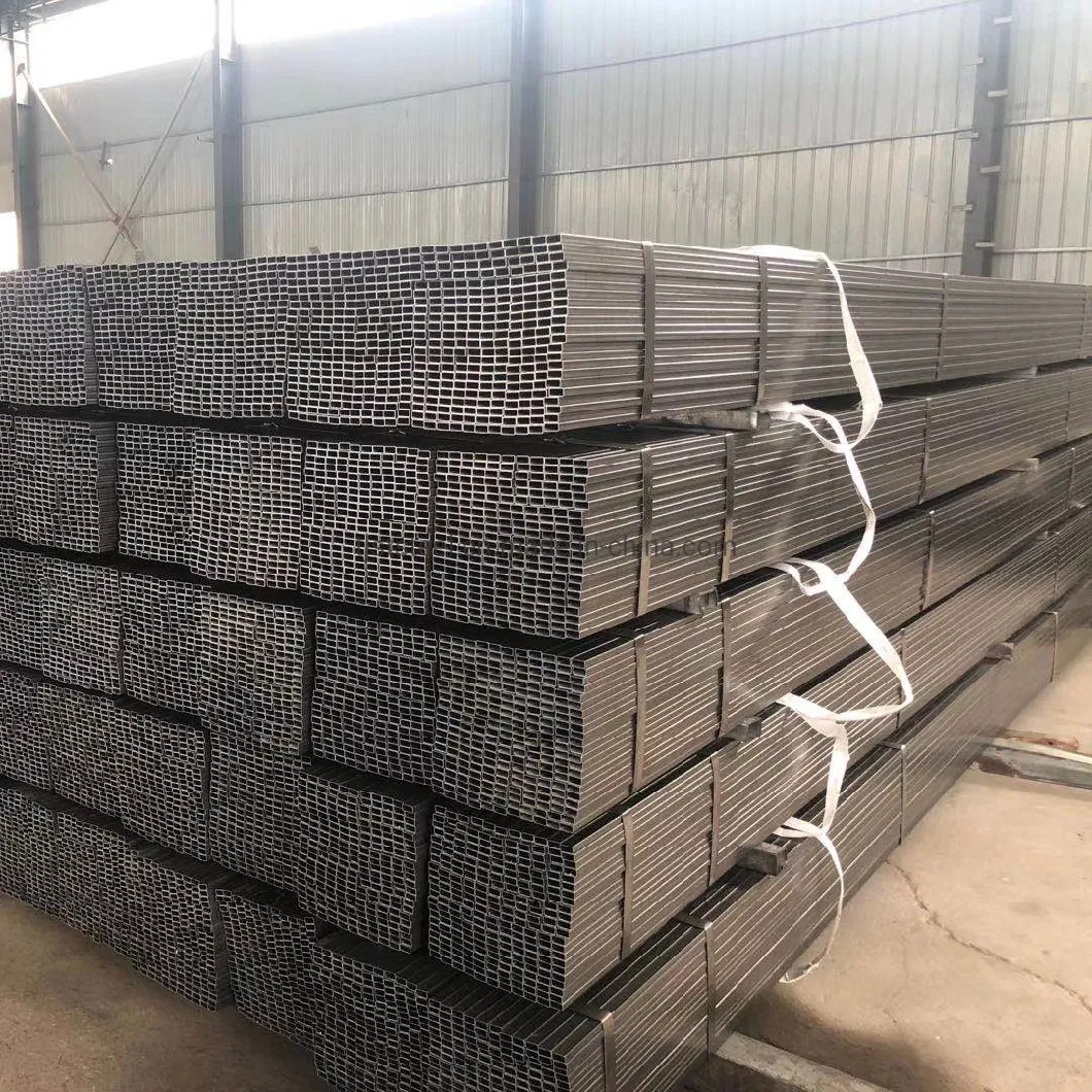 ERW Mild Steel / Hot Rolled Black Welded Square Structural Hollow Section Shape Steel Pipe Tube