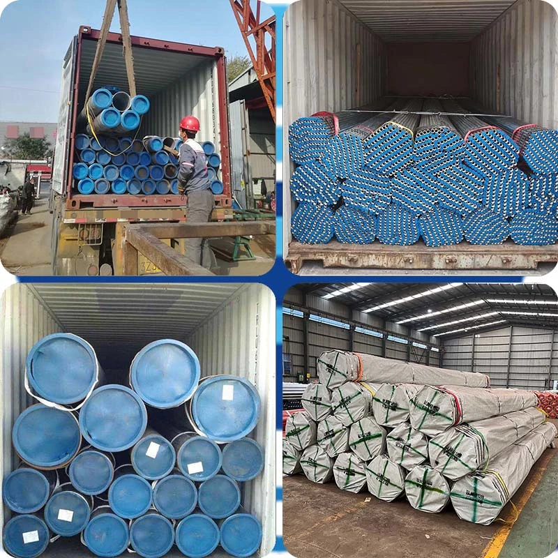 Sch40 Sch80 ERW Pipe Making Machine Od Inch 1/2 ERW Pipes ASTM A53 GB/T3091 ERW Round Pipe for Transport Oil and Gas