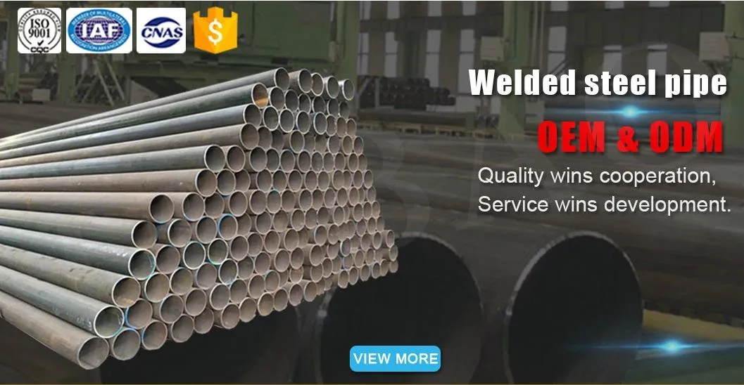 Large Diameter Ms ERW Hollow Gi Hot DIP EMT Welded Square Round Iron Carbon Galvanized Steel Pipe/Tube