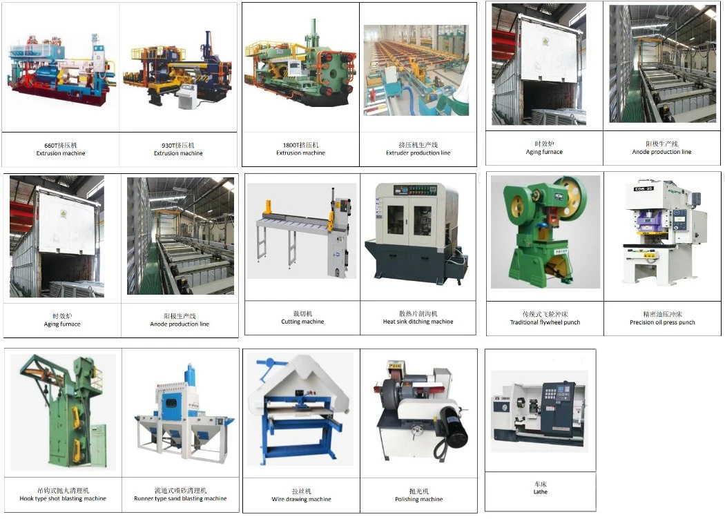 Rectangular, Square Industrial Profile Aluminum Extrusion Type