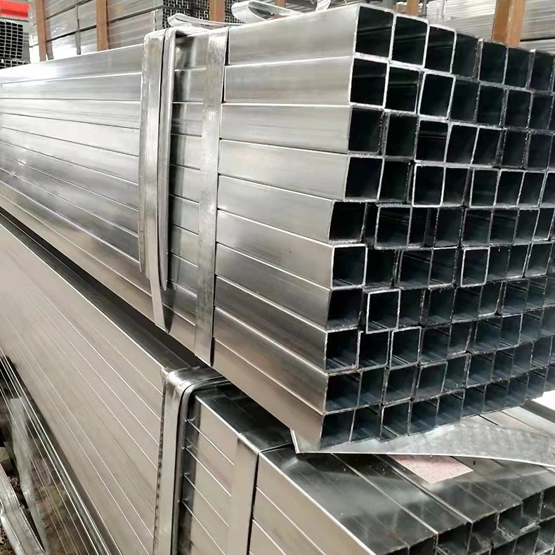 Hollow Section Factory 12 Meter Gi Square Structural Steel Pipe Galvanized Square Rectangle Steel Pipe and Tubes