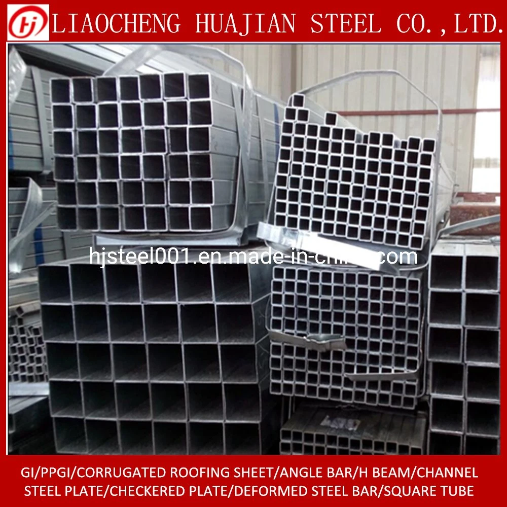 Mild Carbon Square Steel Tube Price Per Kg Galvanized Steel Hollow Section