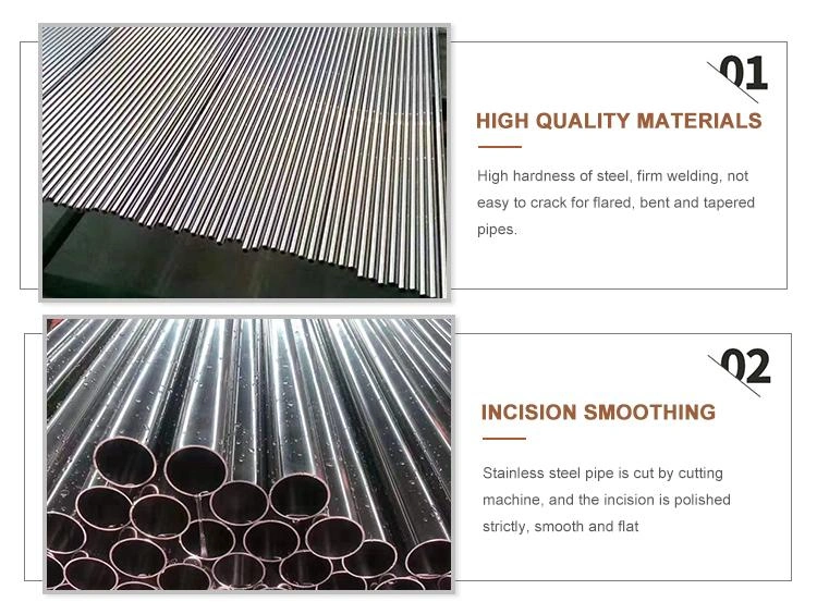 Factory at Low Prices Cold/Hot Rolled ASTM 301 304 321 316 309S 310S 317L 347H 316ti 2b/No. 1/No. 4/8K/Ba Surface Round/Square/Rectangular Stainless Steel Tube