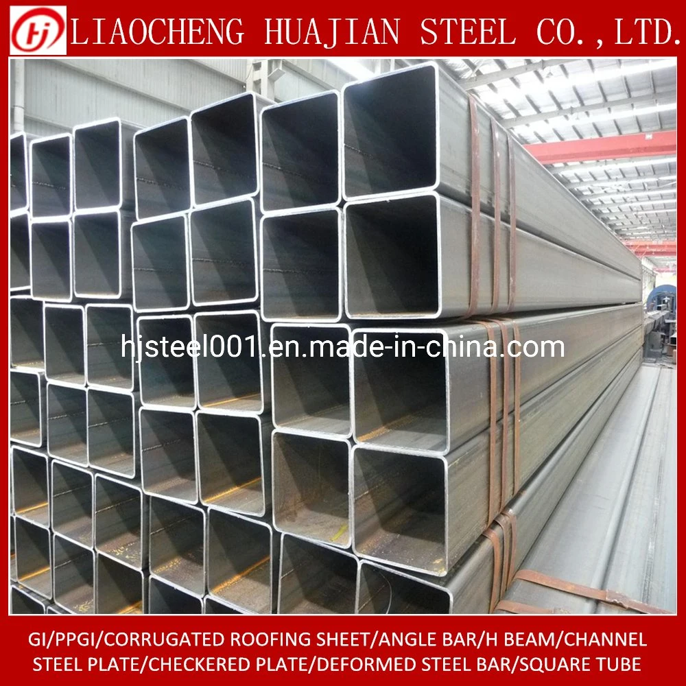 China Building Material Square Rectangular Hollow Section Steel Metal Tube