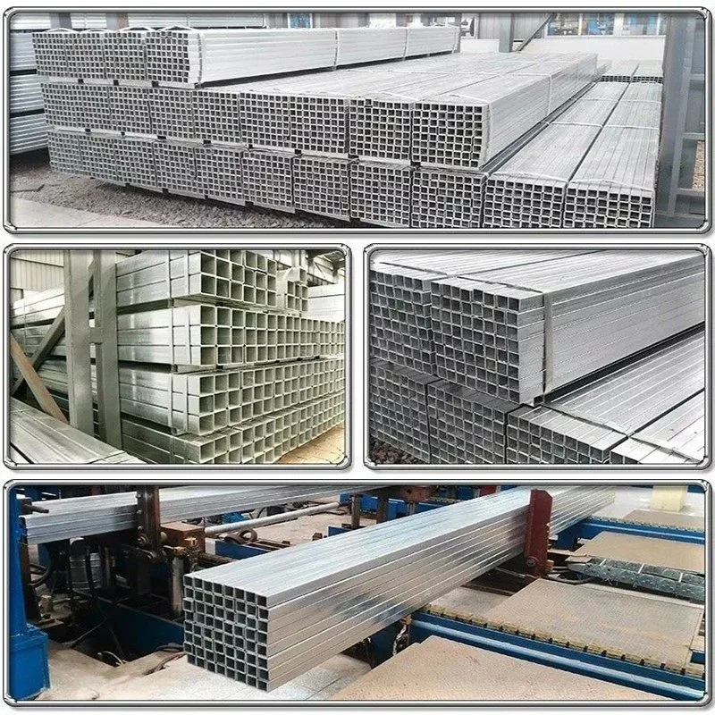 Metal Material ASTM Ms Square Tube Galvanized Galvanized Steel Pipe and Tube