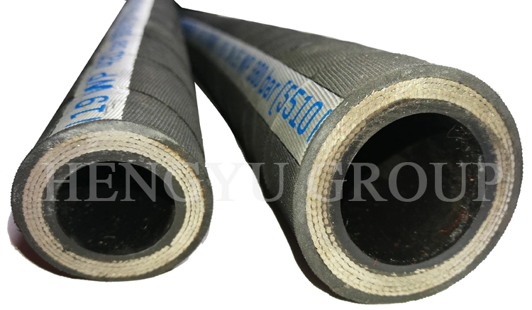 Fireproof Composite Rubber Steel Wire Spiral Hose Pipe Hydraulic SAE100 R12