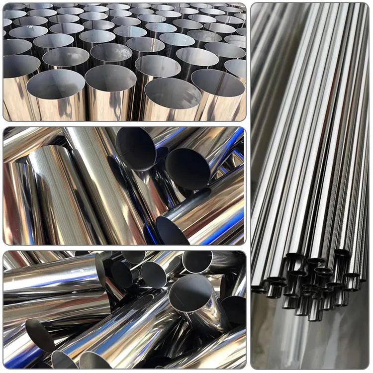 Rolled Seamless Welded Stainless Steel Pipeastm A240m Round Square Rectangular Metal Tube Ss 201 304 304L 316L 321 309S 310S 410 420 430 Hot Cold