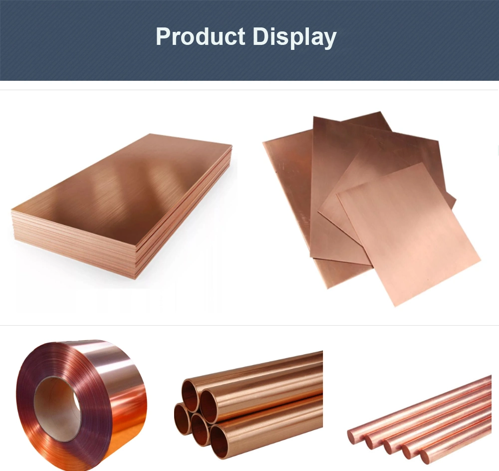 Hl Mirror 99.99% Electrolytic Copper Cathodes ASTM C10100 /C11000/C10200/C12200/C12300/C1000/C22000, JIS C1020/C1100/C1220 Copper Brass Plate 3mm Copper Tube