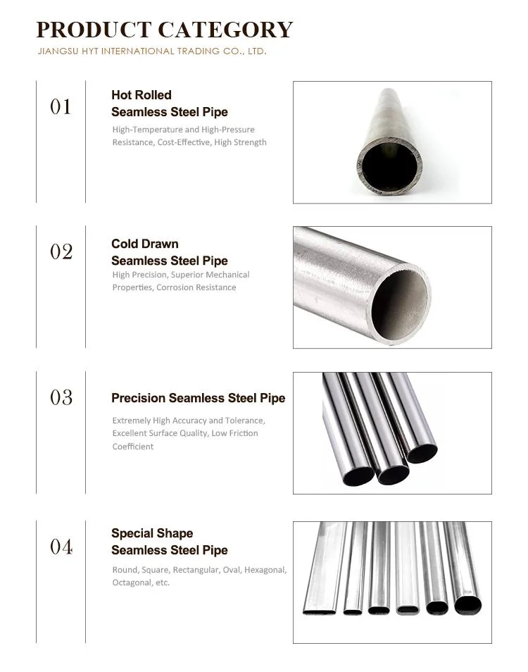 HYT Premium Quality 3 in ASTM A36 Cold Drawn Round Carbon Seamless Steel Pipe for Carport Replacement Customized