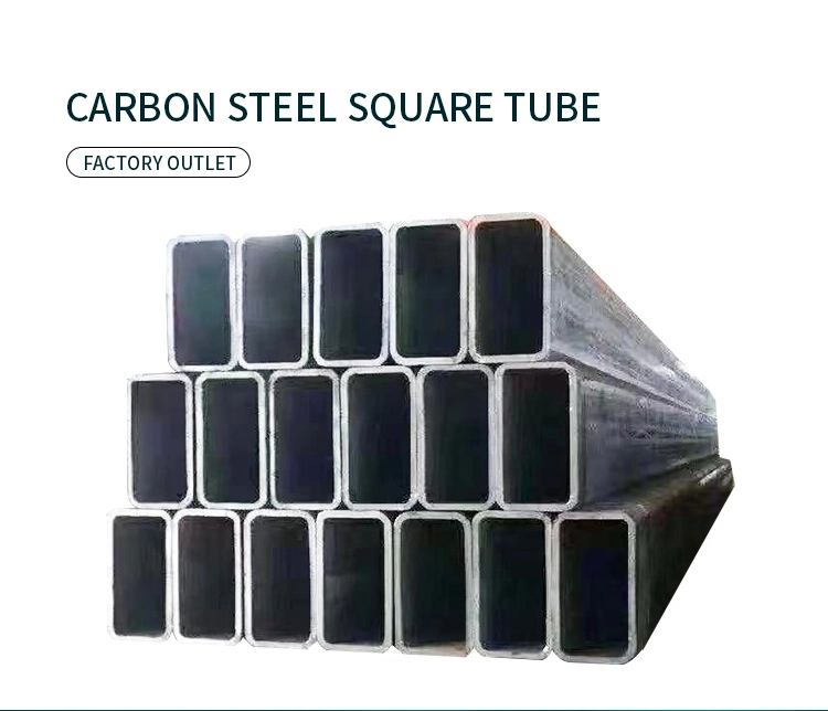 ERW Steel Square Tubing Standard Sizes Pre Zinc Coated Square Galvanized Steel Pipe 4&quot; Tube