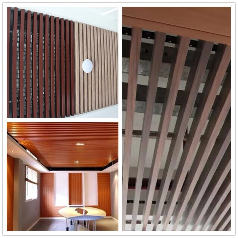 Wood and Plastic Composite Hollow Square PVC Tube for Office Partition