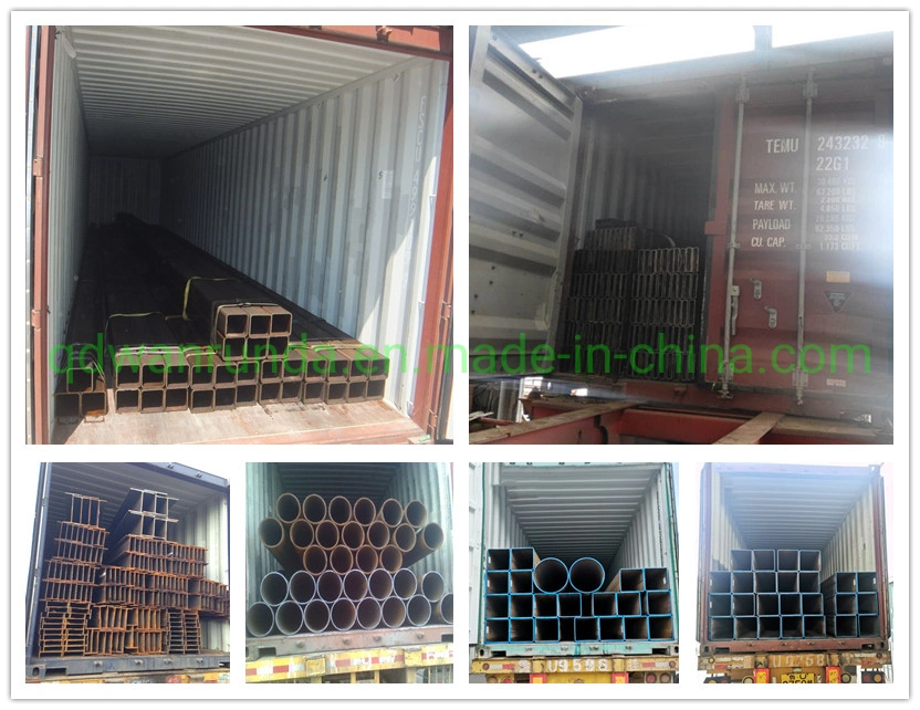 Steel Material Grade Q355b, Size 160X160X7.5mm X Lenght 4500mm Square Steel Hollow Section with Anti-Rust Oiled Surface