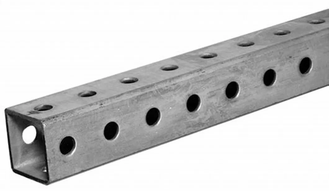 Black and Galvanized Perforated Tube with Customized Hole Size