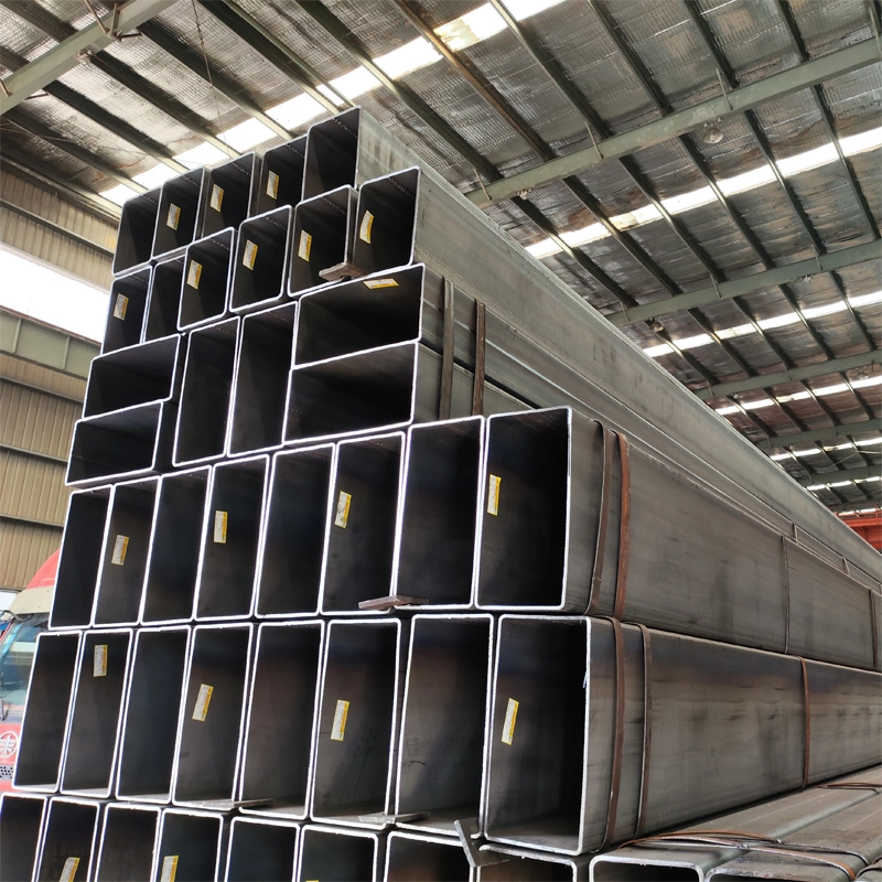 China Black or Galvanized 40X40 Steel Square Pipe Rectangular Low Carbon Hollow Section Tube