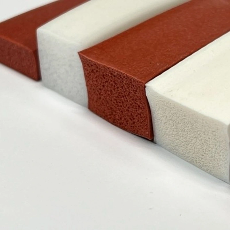 Spongy Silicone Rectangular Profiles Extrusion