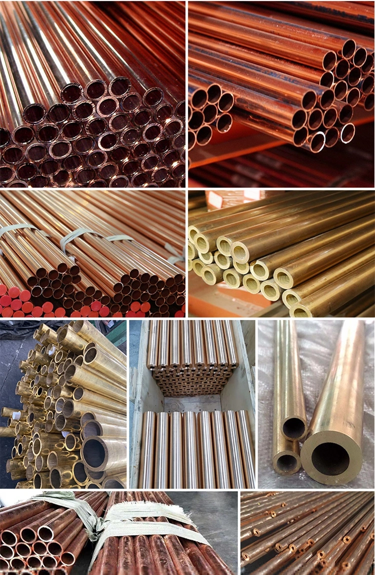 0.5mm 0.6mm 0.7mm 0.8mm 0.9mm Thickness Tp1 Tp2 Red Copper Straight Pipe Tube