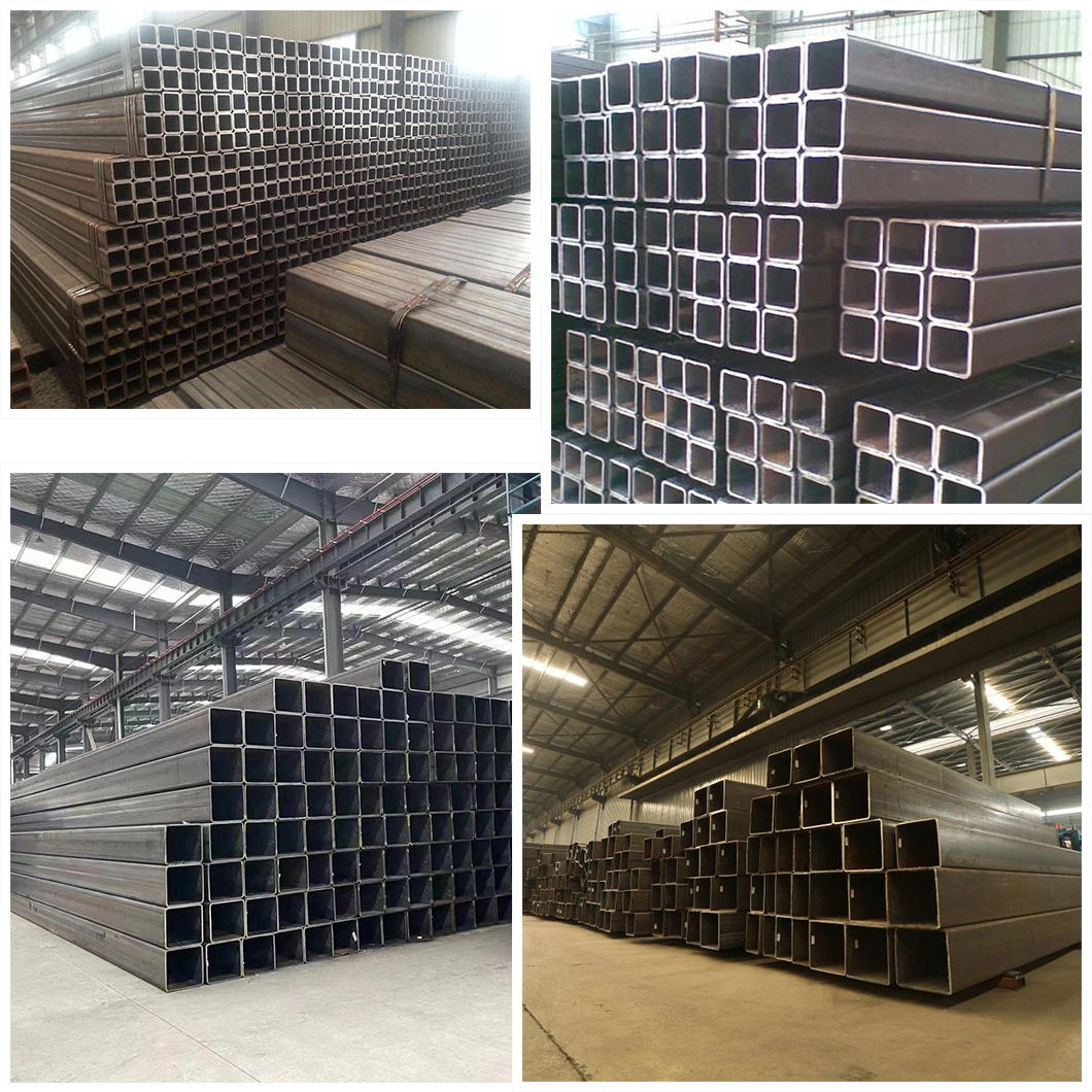 Square Tube Carbon Steel Pipe Black Hollow Section Carbon Steel Q235 Square Metal Tube