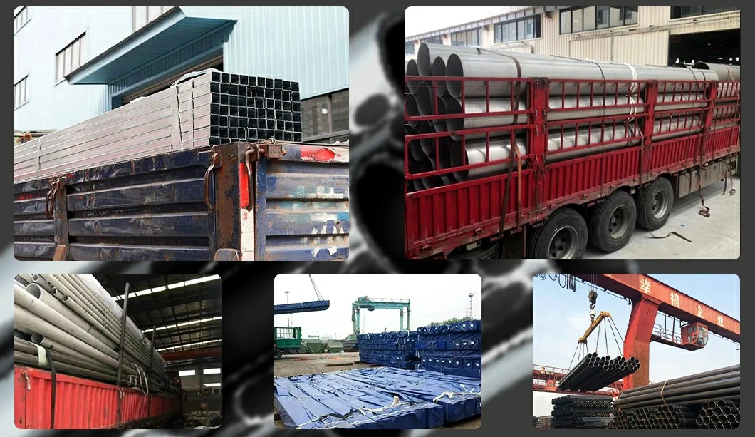 Q195 Q235 Q355 Rhs Hot Rolled Black Zinc Coated Option Rectangular Carbon Mild Square Hollow Section Steel Tube for Construction