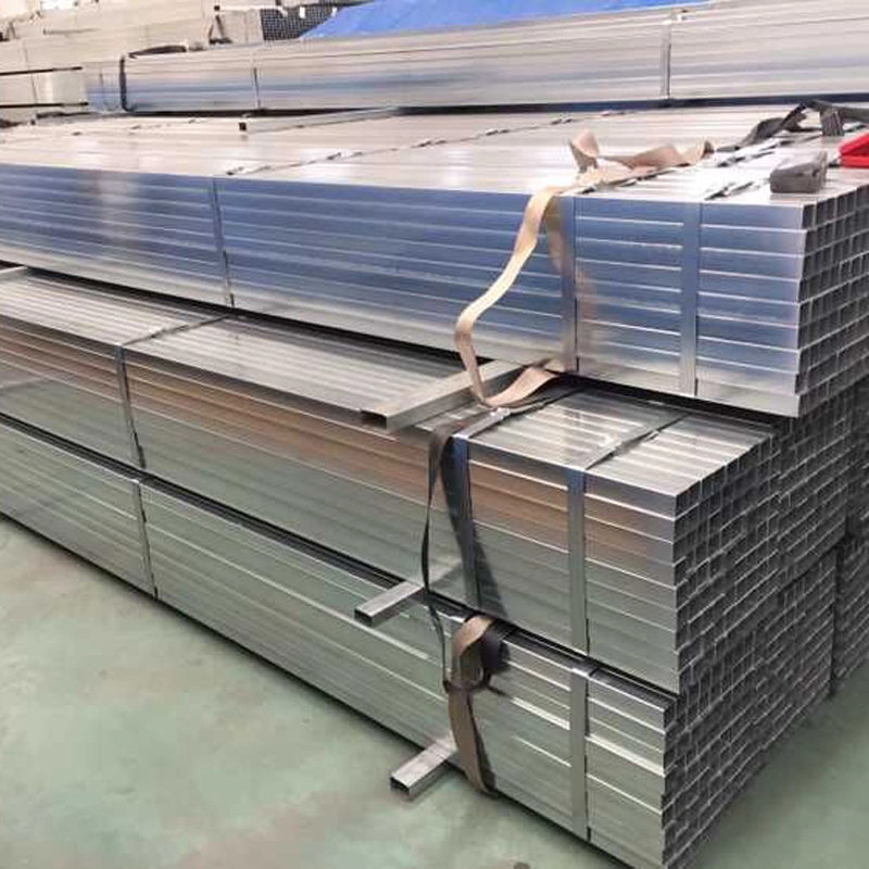 Galvanized Steel 50X50 Steel Rectangular Tube Weighweightt Square Pipe 40X80 Rectangular Square Hollow Section