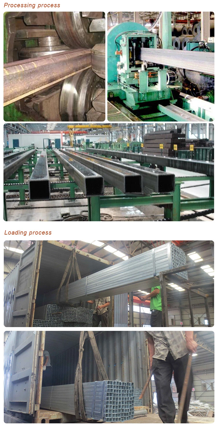 Manufacture Steel Rectangular Tube Galvanized Steel Square Tubing