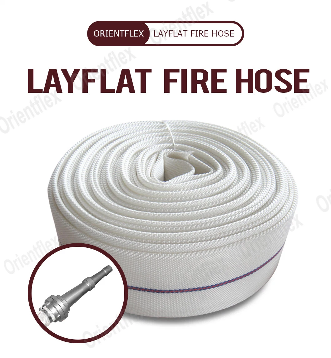 Firefighter Heavy Duty Water Discharge Layflat Fire Hose