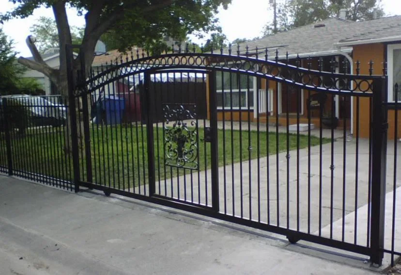 Square Tube Power Coated Galvanized Steel Iron Fence