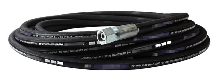 Fire Resistant 1 2 Inch 10000 Psi Water Blast Hose Rubber High Pressure Water Hoses