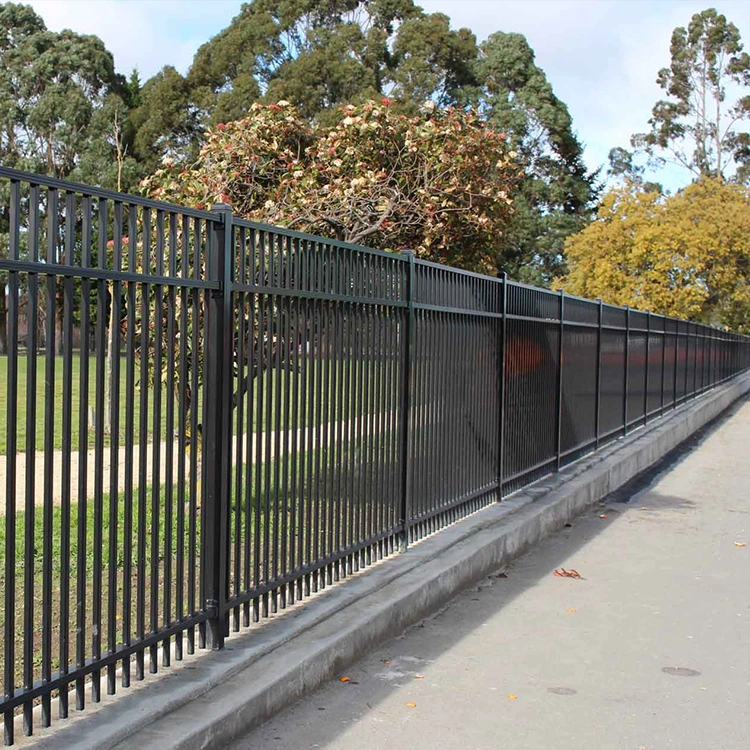 Modern Fancy Aluminium Profile Square Tube Fences Decorative Garden Powder Coating Security Aluminum Fence