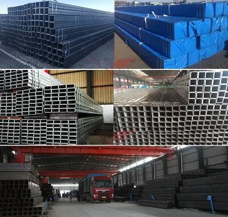 Superior Quality Q235 S235 A36 Cold Rolled/Hot Rolled/ Carbon Steel Galvanized Welded Rectangular/Square Steel Pipe Mild Steel Ms Iron Rhs Shs Hollow Tube